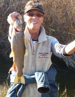 Donna with a nice fish.