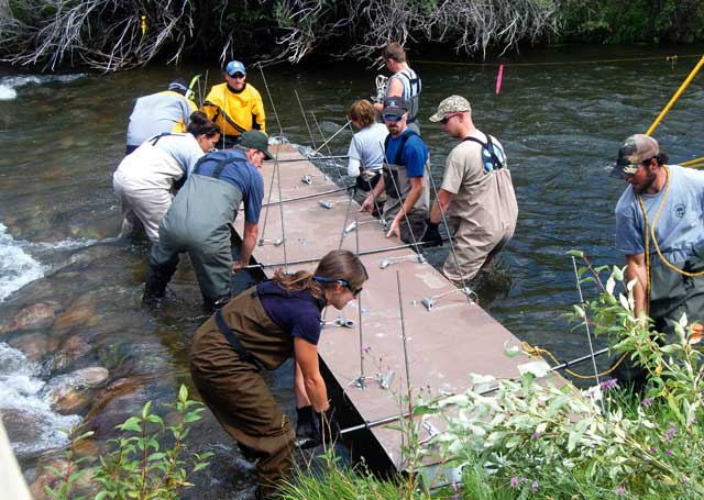 Idaho Fish and Game crews get ready to PIT-tag salmon smolts in the Lemhi River. PIT-tags provide vital information about fish location and survival during their life cycle.